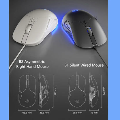 INPHIC B1 USB Wired Mouse Silent Office Gaming Mouse for PC and Laptops