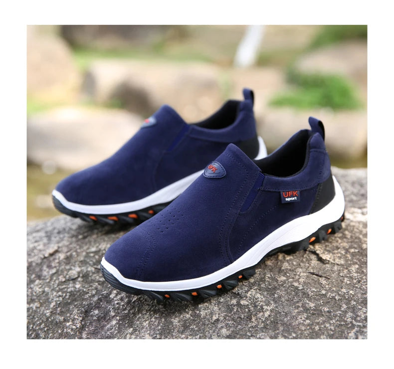 Sapatos desportivos casuais para homem, para caminhadas ao ar livre, acampamento, corrida leve e jogging, mocassins antiderrapantes, sapatos de caminhada, tamanhos grandes 38-50