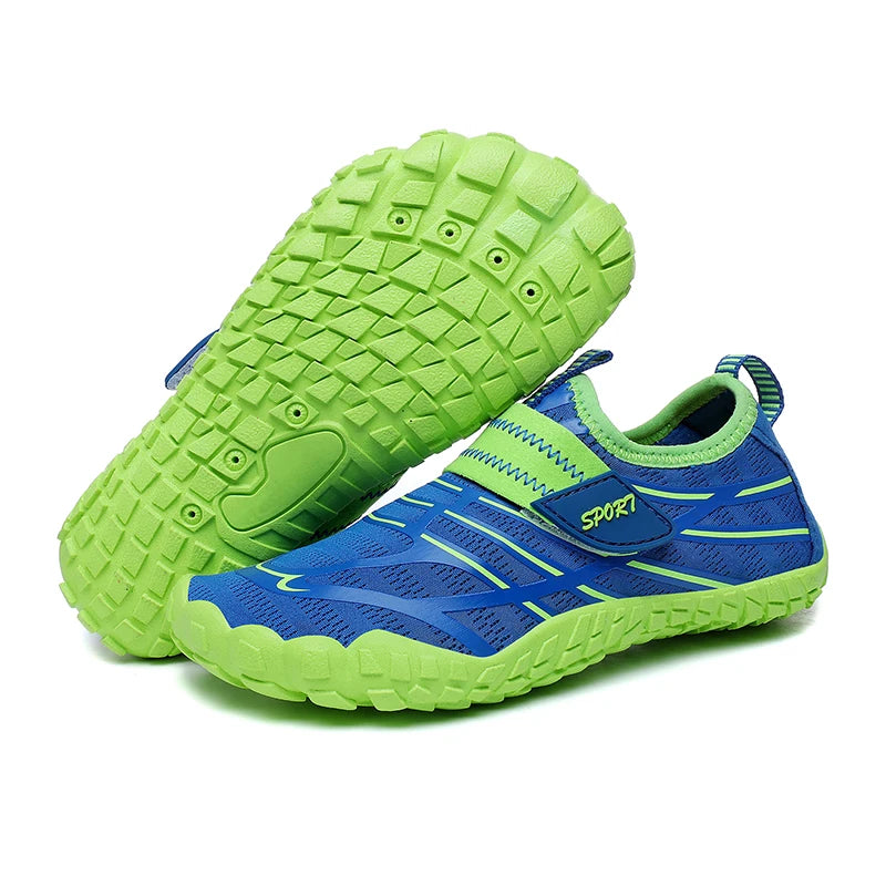 Vattenskor för barn, snabbtorkande strandskor, vattenskor för pojkar och flickor, barfota-sportskor, vadningsskor, sneakers för barn, dykning, fiske, surf-sandaler