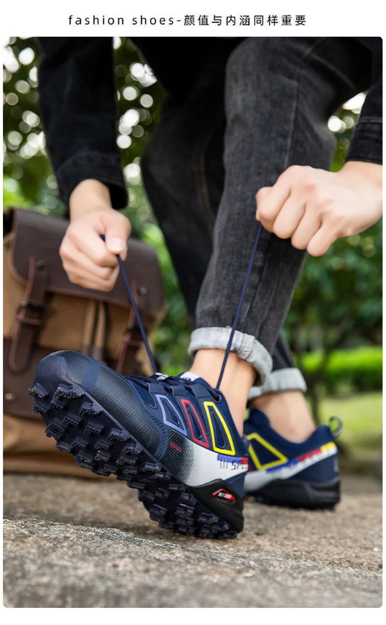 Zapatillas de senderismo impermeables para hombre, zapatillas resistentes al desgaste para actividades al aire libre, zapatillas de senderismo de piel, de caza y deportivas tácticas para hombre