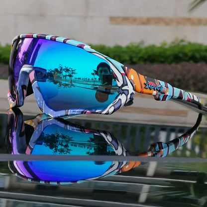 Kapvoe Herren-Marken-Angelbrille, Mountainbike- und Radfahrbrille, Damen-Rennradbrille, Fahrradbrille, Radsportbrille, Oculos Ciclismo