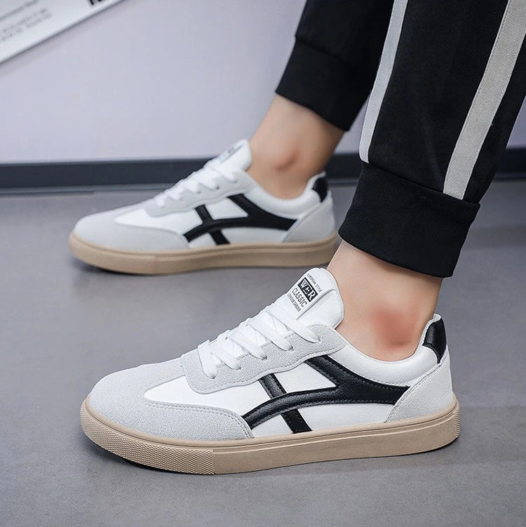 Herren-Freizeitschuhe – Leichte Freizeit- und Outdoor-Wanderschuhe – Sneaker – Rutschfeste flache Herrenschuhe