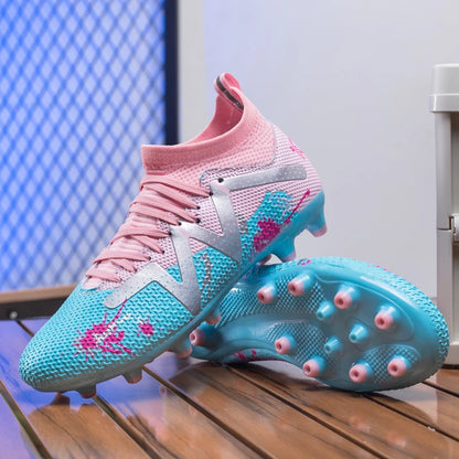 Chaussures de football pour homme, crampons Society, chaussures de football professionnelles, chaussures de football d'intérieur pour terrain rapide, baskets pour garçon, entraînement original