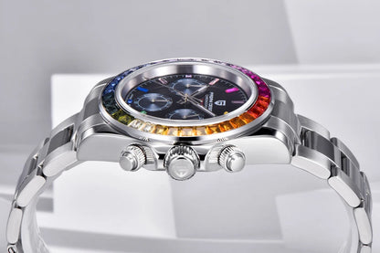 2026 PAGANI DESIGN New Colored diamonds Men's Watches top brand Luxury Quartz Wrist Watch Men Watch Men Chronograph Japan VK63
