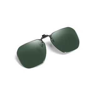 Clip On Flip Up Glasses Polarized Photochromic Sunglasses Lens Anti Glare UV400 Goggles Night Vision Yellow Driving Eyepiece