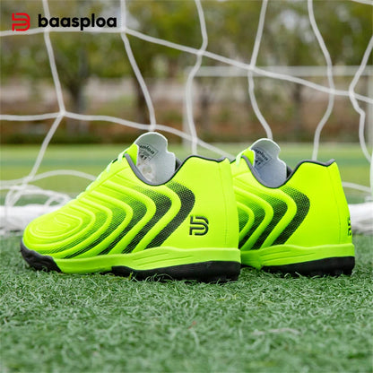 Baasploa Men Football Shoes New Arrival Comfort Lightweight Turf Training Soccer Shoes Professional Male Soft Sneakers Non-Slip