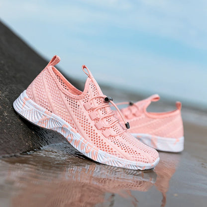Herren Damen Aqua-Schuhe Watschuhe Wasser stromaufwärts Outdoor-Sport Strand-Sneaker Canyoning Camping Amphibisch Flusswandern Bach