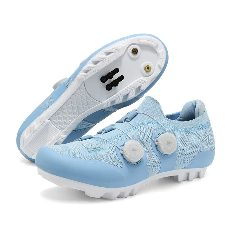 Men Mtb Cycling Shoes New Women Pink Self-Locking Cleats Speed Road Bicycle Shoes Flat Trail Racing SPD Mountain Bike Sneakers