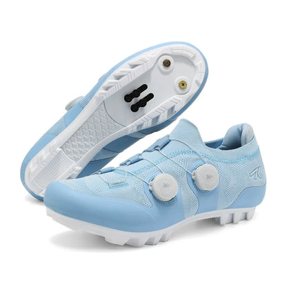 Men Mtb Cycling Shoes New Women Pink Self-Locking Cleats Speed Road Bicycle Shoes Flat Trail Racing SPD Mountain Bike Sneakers