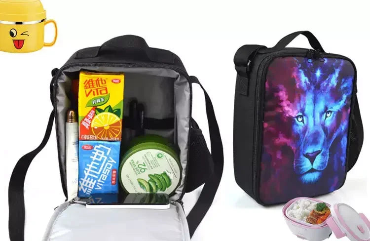 Hot Game Child Insulated Large F-FortniteS Capacity Bag for Boy Girl Student Outdoor Picnic Resuable Thermal Cooler Lunch Box