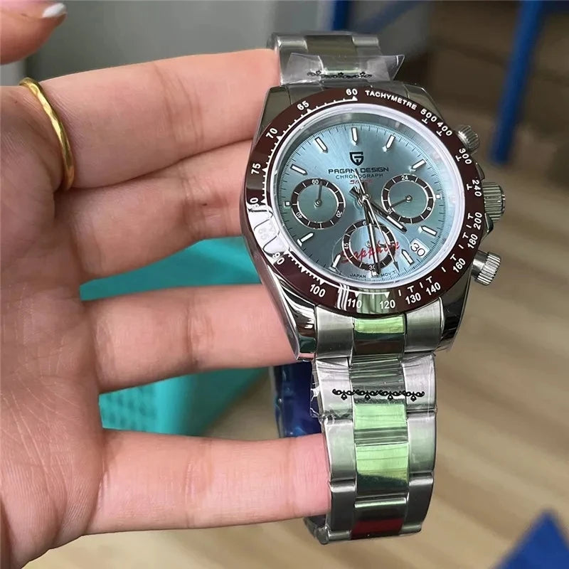 2026 PAGANI DESIGN New Colored diamonds Men's Watches top brand Luxury Quartz Wrist Watch Men Watch Men Chronograph Japan VK63