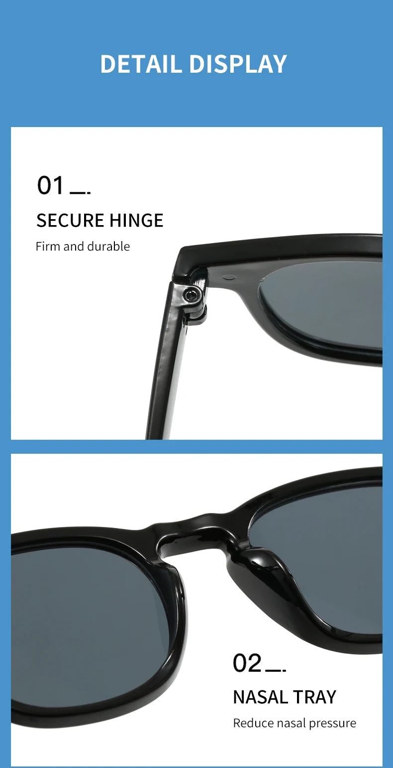 Vintage Oval Classic 4 Small Ding Stylish Decorative Sunglasses for Men and Women