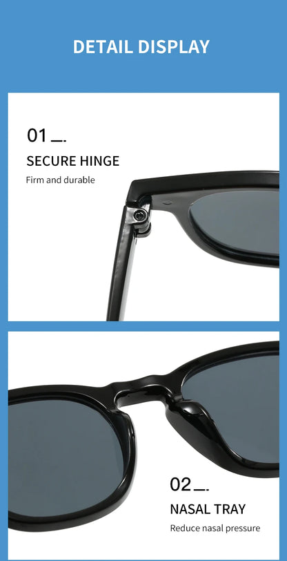 Vintage Oval Classic 4 Small Ding Stylish Decorative Sunglasses for Men and Women