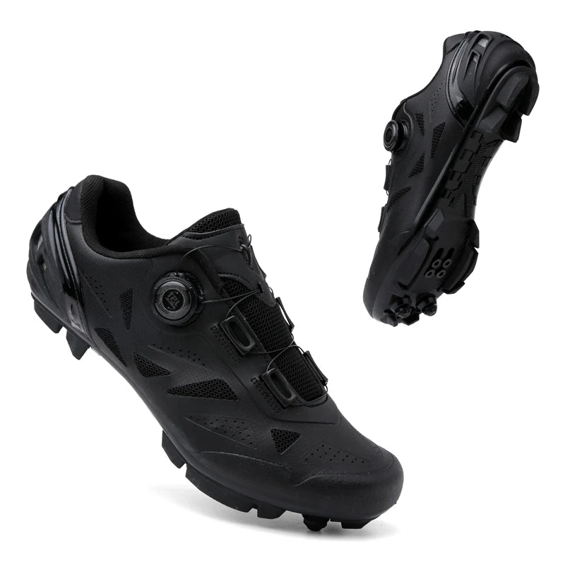 2026 New Men's Non - Slip Breathable Lock - Type Mountain Bike Cycling Shoes Durable Adjustable Outdoor Sports Footwear