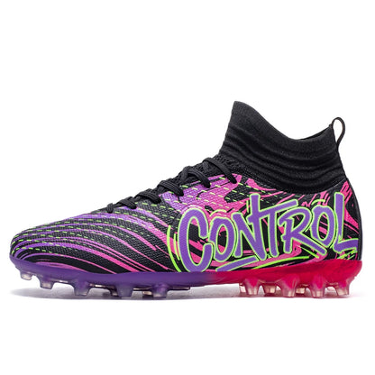 Chaussures de football originales pour hommes, baskets de sport décontractées pour enfants, chaussures de terrain en herbe unisexe pour garçons