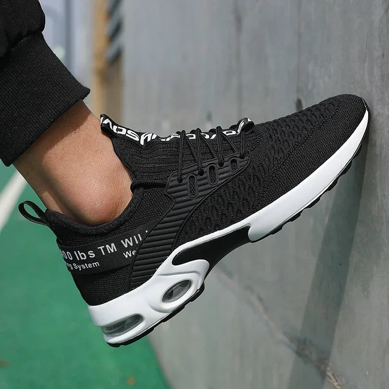 Letnie buty męskie Siateczkowe buty sportowe na co dzień Buty wiosenno-letnie Tenisówki Lekkie buty do chodzenia Czarne trampki Produkt cieszący się dużą popularnością