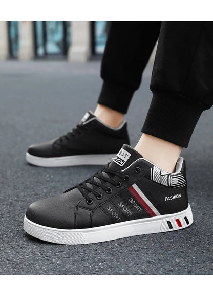 Skateboardsko til mænd 48 Casual høje sneakers til gåture Sportssko Åndbare hiphop-sko Gadesko Chaussure Homme