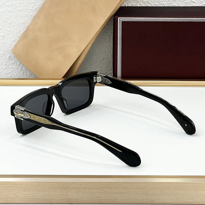 JMM BELVEDERE Vintage Square Retro Sun glasses for man Fashion Women sunglasses 2025 3D Carving and Gemstone Design sunglass man