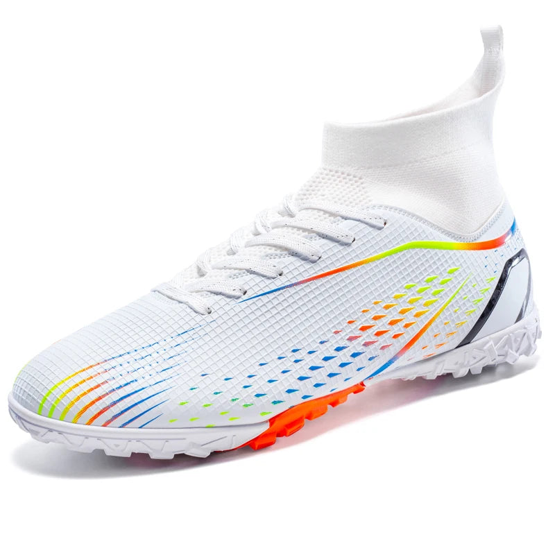 Herren-Fußballschuhe Herren-Rasen-Fußballschuhe, atmungsaktiv, weich, Outdoor-Fußballschuhe, Stollen, lange Spikes, bequeme Trainings- und Sportschuhe für Herren