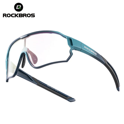 ROCKBROS Occhiali da ciclismo polarizzati fotocromatici per bambini con protezione UV400 Occhiali da sole per sport all'aperto Occhiali da bicicletta MTB per bambini
