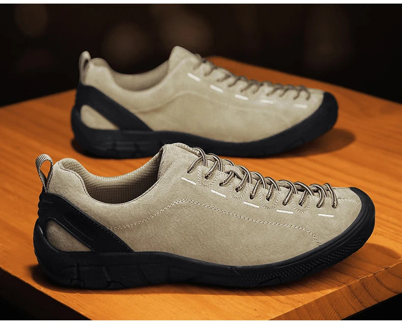 Adidași de trekking pentru bărbați, pantofi de mers pe jos, pantofi de drumeție pentru bărbați cu talpă joasă, pantofi sport antiderapanti pentru activități în aer liber, mărime mare pentru bărbați 47
