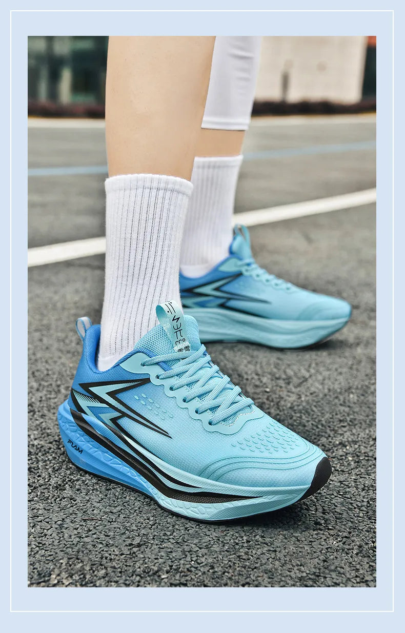 Running Shoes Speciality Marathon Men Sports Breathable Lightweight Carbon Board Women's Comfortable Athletic Nonskid Sneakers