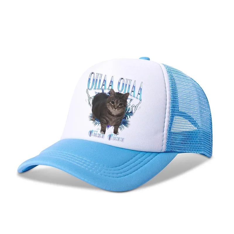 Italian Brainrot Baseball Caps Funny Anime Printed Tung Tungtung Sahur Sunny Hats Summer Adjustable Famliy Headdress Cap Gifts