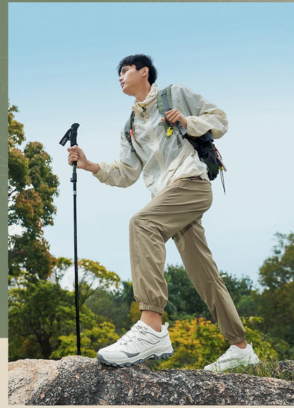 New Large Outdoor Mountaineering Shoes Men Spring and Autumn Mesh Breathable Sneakers Outdoor Travel Hiking Non-Slip Shoes
