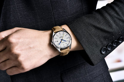 Orologi CORGEUT NH35/MIYOTA 8215 da uomo con cinturino in pelle, meccanici automatici, vetro zaffiro, orologi alla moda, casual e sportivi