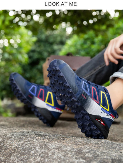 Men's Hiking Shoes Outdoor Sports Lace-Up Hiking Shoes Women's Hiking Sports Non-slip Hunting Tactical Sports Shoes