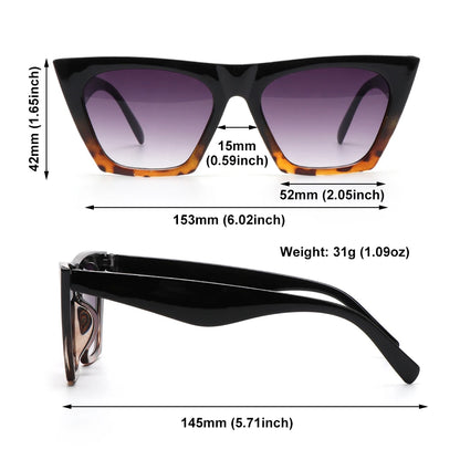 NEW Fashion Square Sunglasses Women Designer Luxury Man/Women Cat Eye Sun Glasses Classic Vintage UV400 Outdoor Oculos De Sol