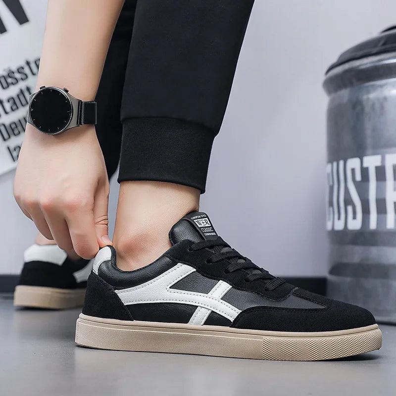 Herren-Freizeitschuhe – Leichte Freizeit- und Outdoor-Wanderschuhe – Sneaker – Rutschfeste flache Herrenschuhe