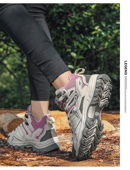 Zapatillas de senderismo unisex, zapatillas deportivas para actividades al aire libre, botas de acampada, zapatillas impermeables de mujer para caminar, zapatillas de senderismo antideslizantes