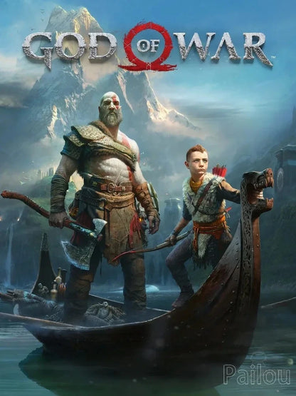 God Of War Ragnarok 5D DIY Diamond Painting Kit Greek Mythology Kratos Art Mosaic Cross Stitch Handcraft Home Room Decor Gift