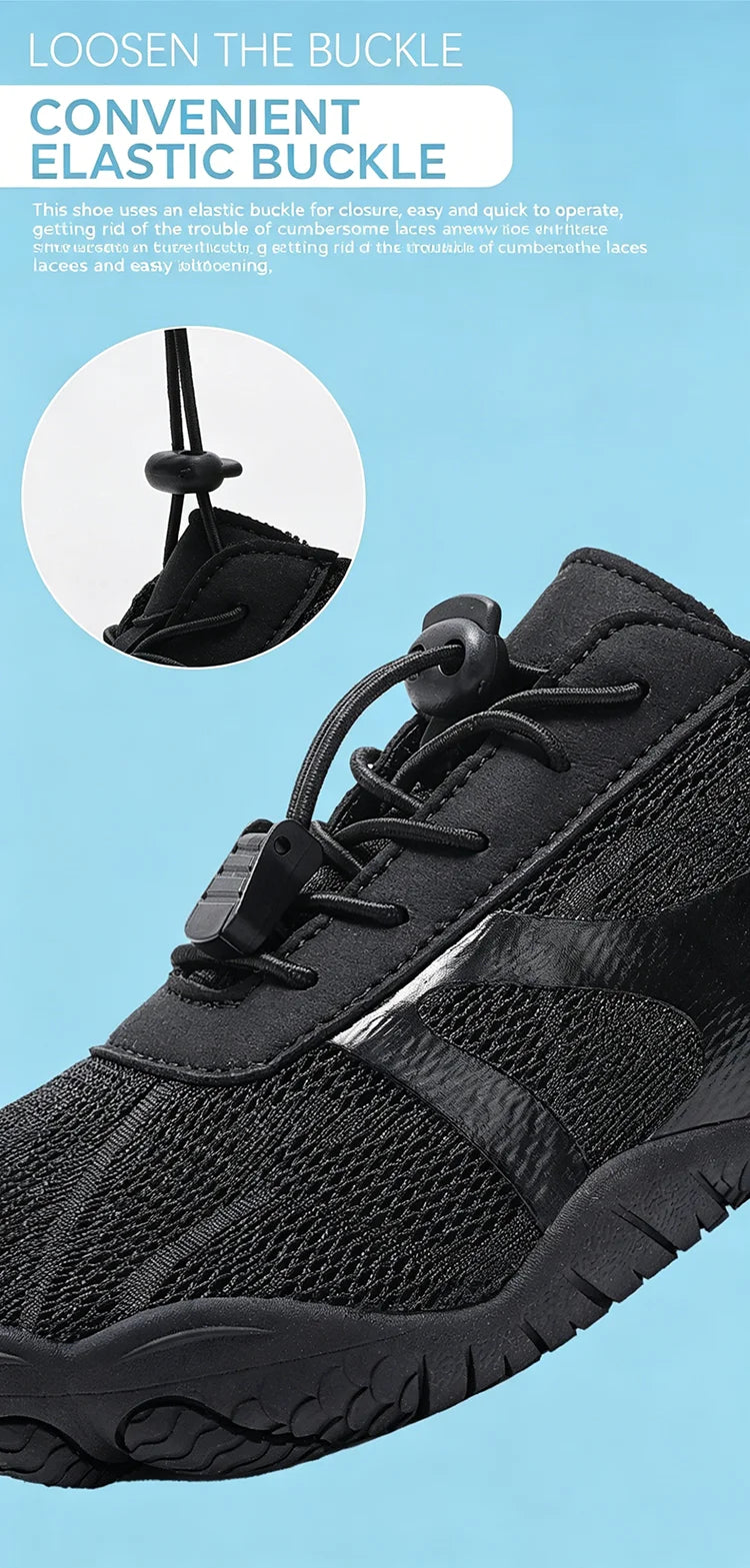 Unisex Wide Toe Barefoot Water Shoes Quick Dry Breathable Soft Sole Beach Aqua Shoes Lightweight Swimming Water Sports Sneakers