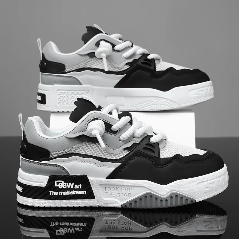Kvėpuojantys vyriški batai, kasdieniai riedlentininkų batai, sportiniai batai, skirti kasdienėms treniruotėms, žygiams gamtoje ir vaikščiojimui mieste. Unisex, tinka