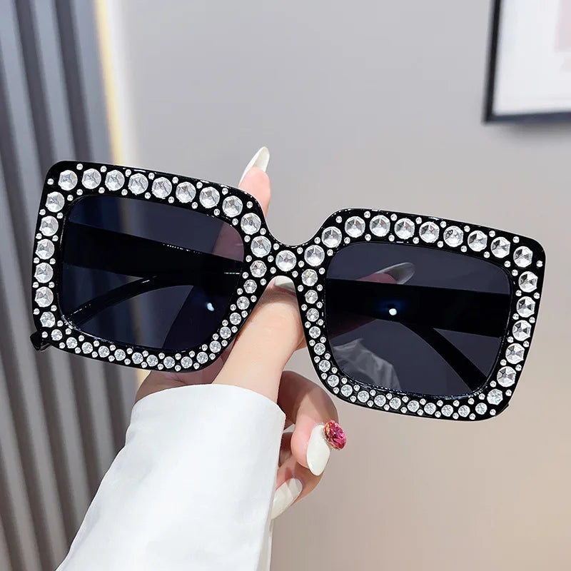 Fashion Diamond Sunglasses Women Men Luxury Brand Designer Glitter Sun Glasses UV400 Shades Eyeglasses Goggles