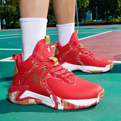 Chaussures de basket-ball pour hommes, respirantes, avec amorti, antidérapantes, résistantes à l'usure, chaussures de course, chaussures de sport pour la salle de sport, baskets de basket-ball pour hommes.