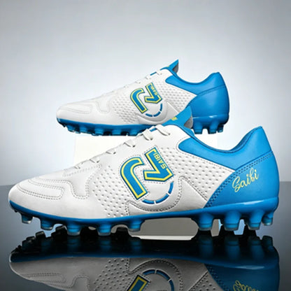 Chaussures de sport tactiques unisexes à crampons pour terrain ferme, tige en PU tissé, crampons TPU AG FG, adhérence supérieure, antidérapantes, chaussures d'entraînement pour hommes