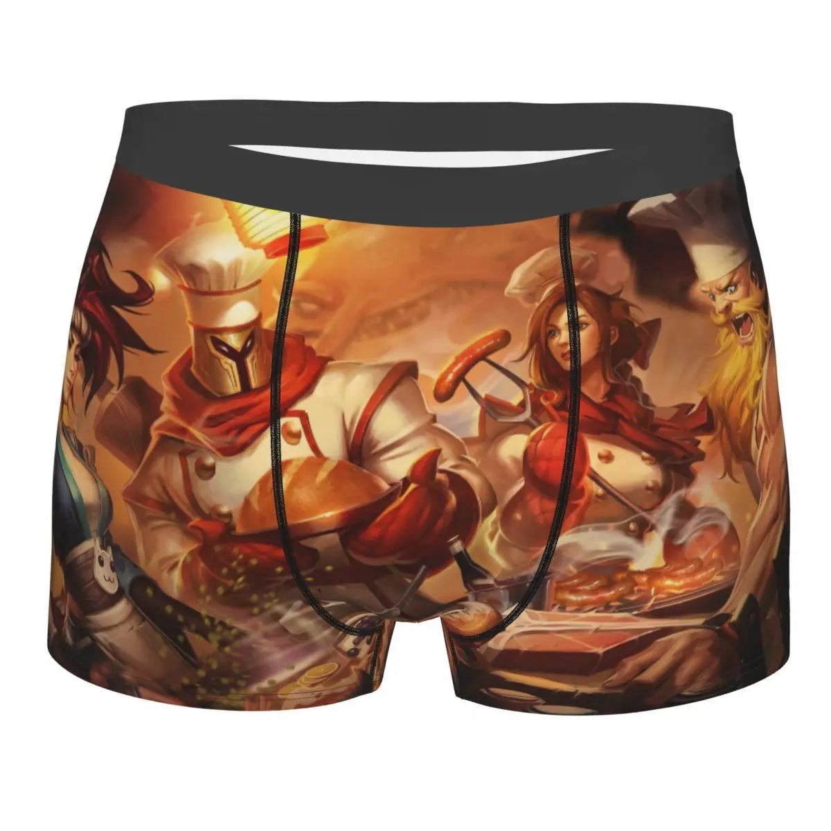 Ornn League of Legends LOL Jogos MOBA Cuecas Cuecas respiráveis Roupa interior masculina Calções sensuais Boxers