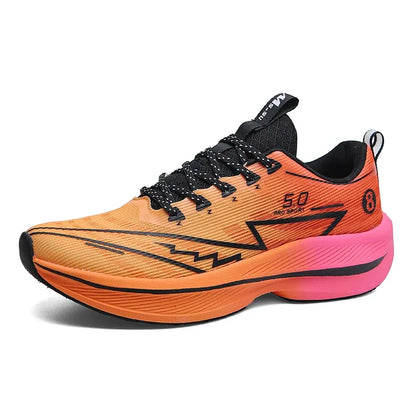 Heren hardloopschoenen met koolstofplaat, zacht gedempte, schokabsorberende sportschoenen, unisex sneakers, lichte antislip trainingsschoenen