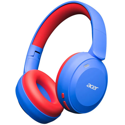 Casque Bluetooth 6.0 pour enfants Acer OHR668, limiteur de volume 85/94 dB, casque sans fil pliable à porter sur les oreilles, autonomie de 60 heures, microphone intégré.