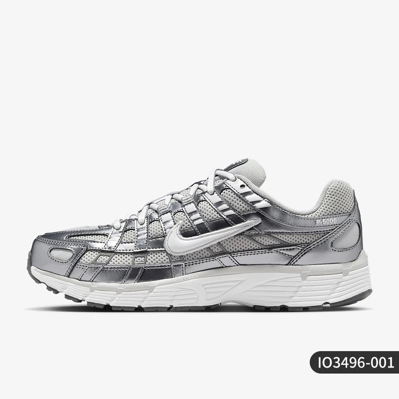 Nike Originals P-6000 Låga snörskor för damer, slitstarka fritids- och sportskor IO3496-001