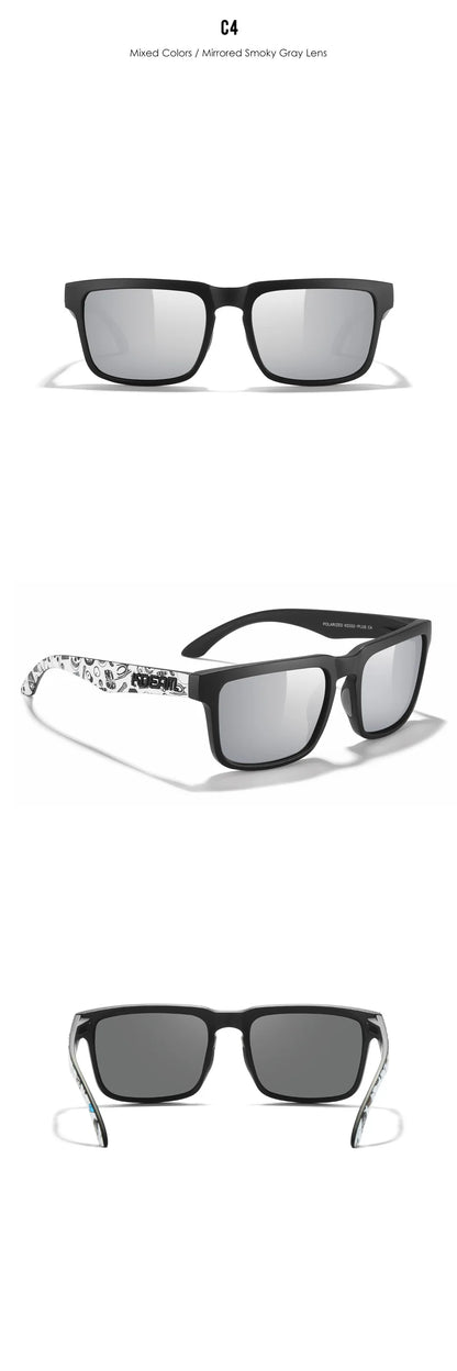 New Colors KDEAM-PLUS Large Size Square Unisex Sunglasses Polarized Photochromic Oversized Sun Glasses Fashion Anti Glare Mirror
