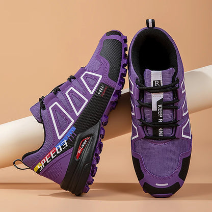 Chaussures de randonnée unisexes à lacets, antidérapantes et légères ; chaussures de sport tactiques d'entraînement pour hommes ; chaussures de cyclisme décontractées sans crampons pour femmes
