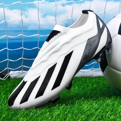 New Men Soccer Shoes Cleats Outdoor Sport Training Breathable Football Boots Long Spikes FG Boys Non Slip Match Comfortable