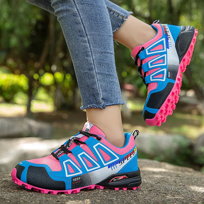 Men's Hiking Shoes Outdoor Sports Lace-Up Hiking Shoes Women's Hiking Sports Non-slip Hunting Tactical Sports Shoes