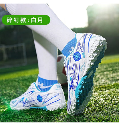 Kids Youth Soccer Cleats Football Shoes Men Non-Slip Breathable Lightweight Training Sneakers Boys Children Football Match Boots