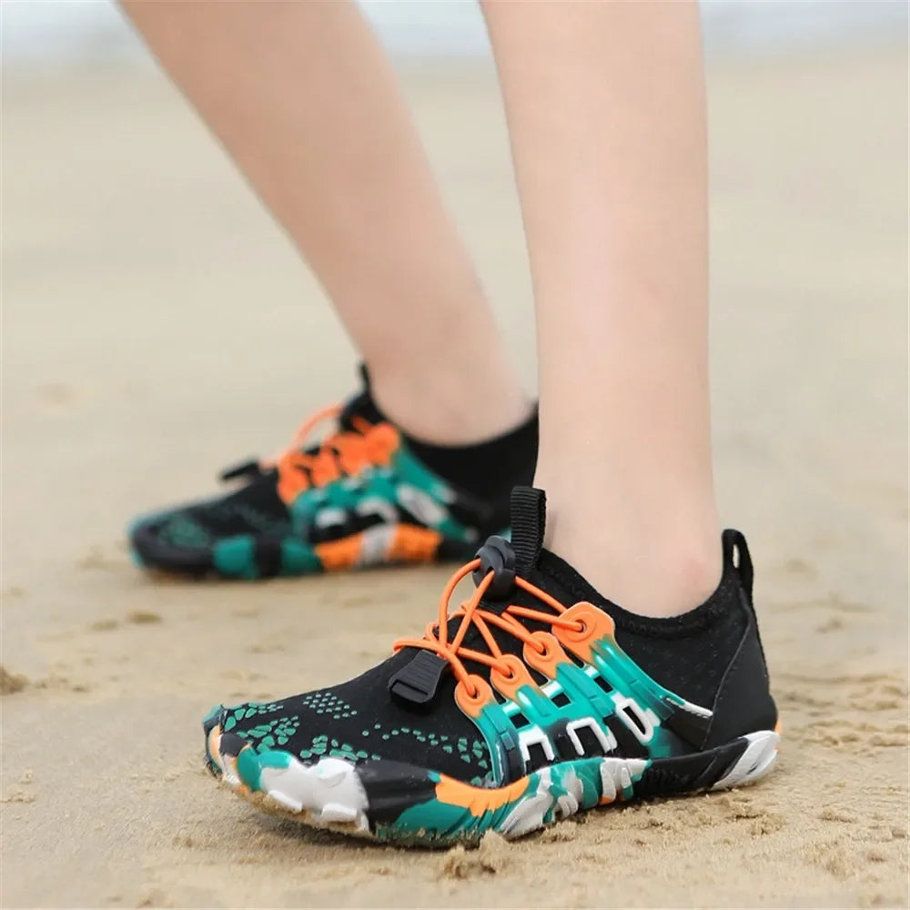 12 Farben Wasserschuhe für Kinder, Sommer, Strand, Five Fingers, Barfuß, Schwimmen, Aqua-Schuhe, schnell trocknend, Meer, Fluss, Kindersneaker