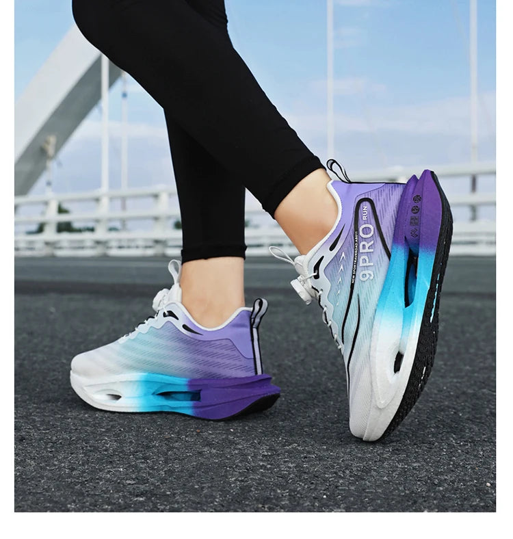 New men's and women's running shoes breathable racing sports shoes carbon cushioning lightweight men's jogging training shoes